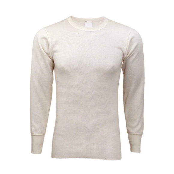 Thermal Cotton Military Issue Expedition Weight Men's Indera Mills Top Size M - Picture 1 of 4